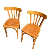 Set of six bistro chairs