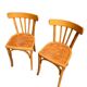 Set of six bistro chairs