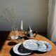 Lot de 5 assiettes anglaises bleues D23