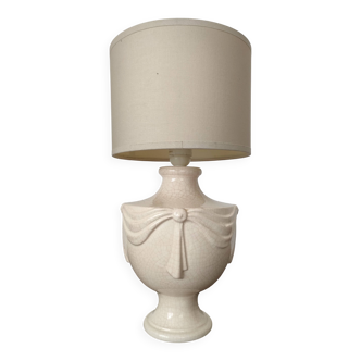 Lampe  Longwy - Michelle Férec - Céramique craquelée - Années 80