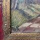 Old impressionist painting, autumn forest, framed, signed, late 19th century