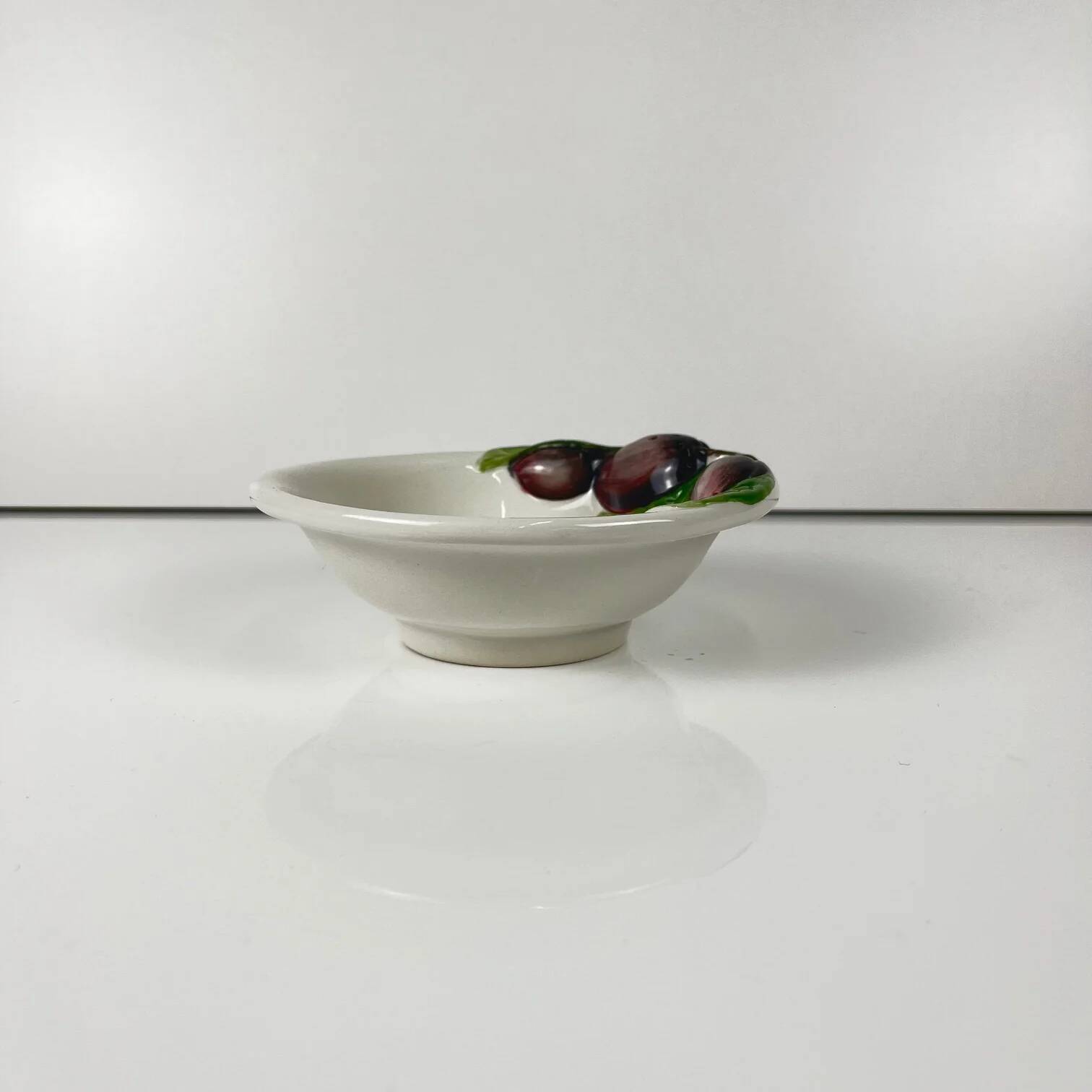 Olive barbotine appetizer dish, Bassano, Italy 1970