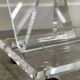 Vintage Lucite magazine cart, 1980s