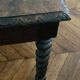 Old farm dining table Louis XIII turned wood