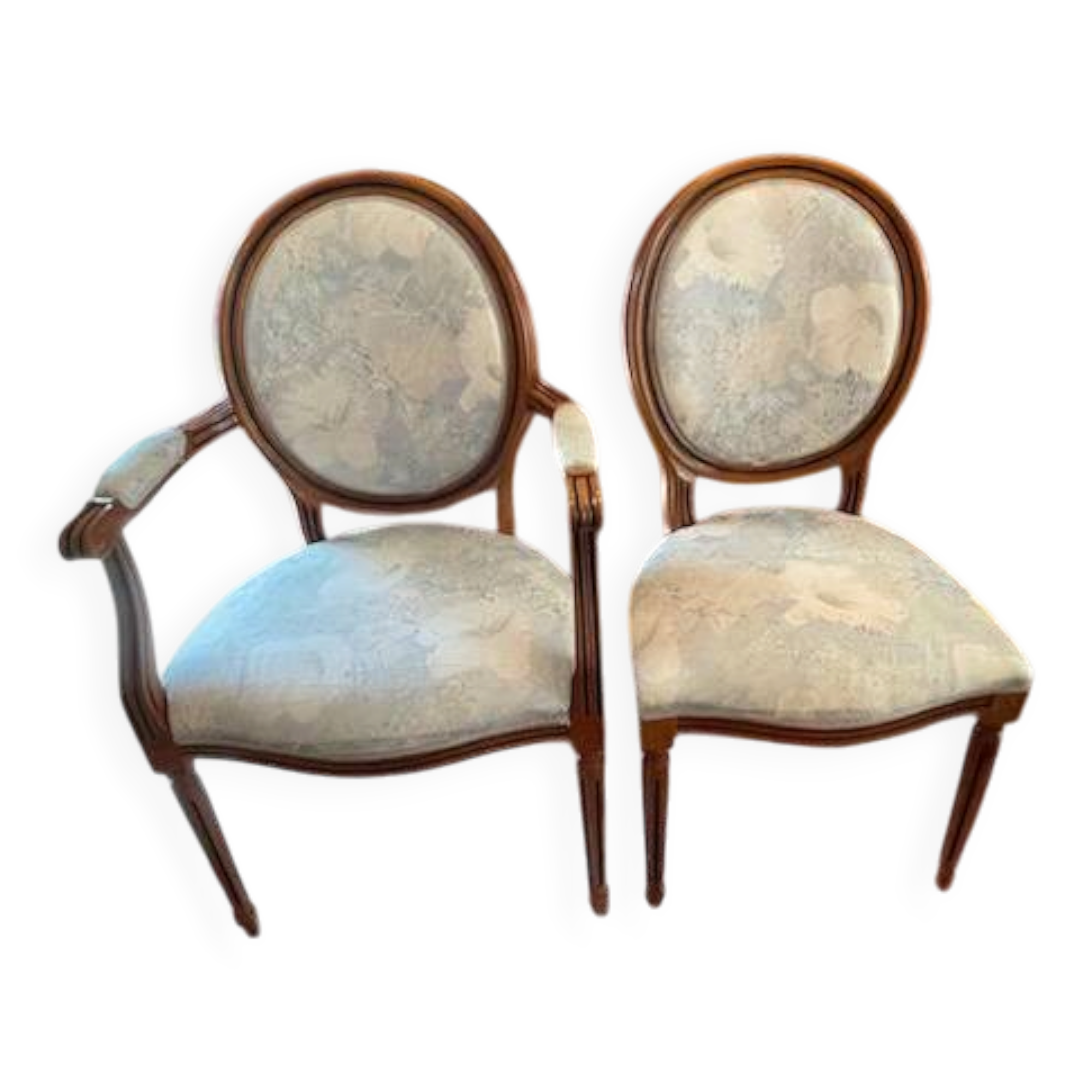 4 chairs and 2 armchairs