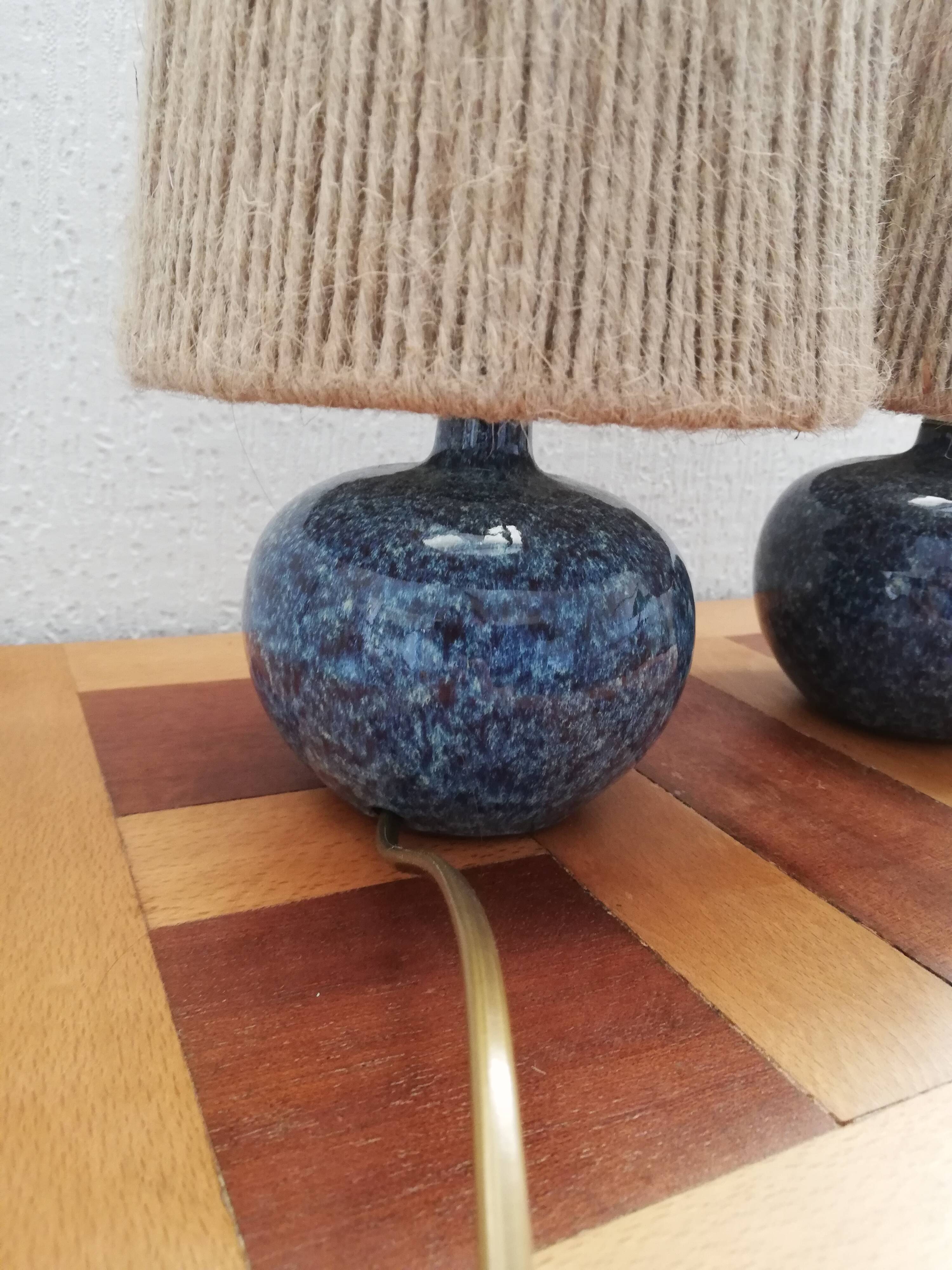 Pair of vintage ceramic lamp