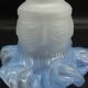 Blue draped decorative tulip - glass
