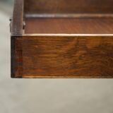 Antique extendable coffee table circa 1880 in solid walnut.