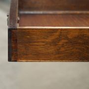 Antique extendable coffee table circa 1880 in solid walnut.