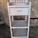 Lot 3 meubles commodes rotin blanc vintage