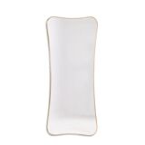 Golden brass mirror in the style of Gio Ponti. 1980s or 1990s.