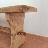 Antique oak farm bench