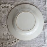 Antique semi-deep ironstone plate – Salins Henri II model