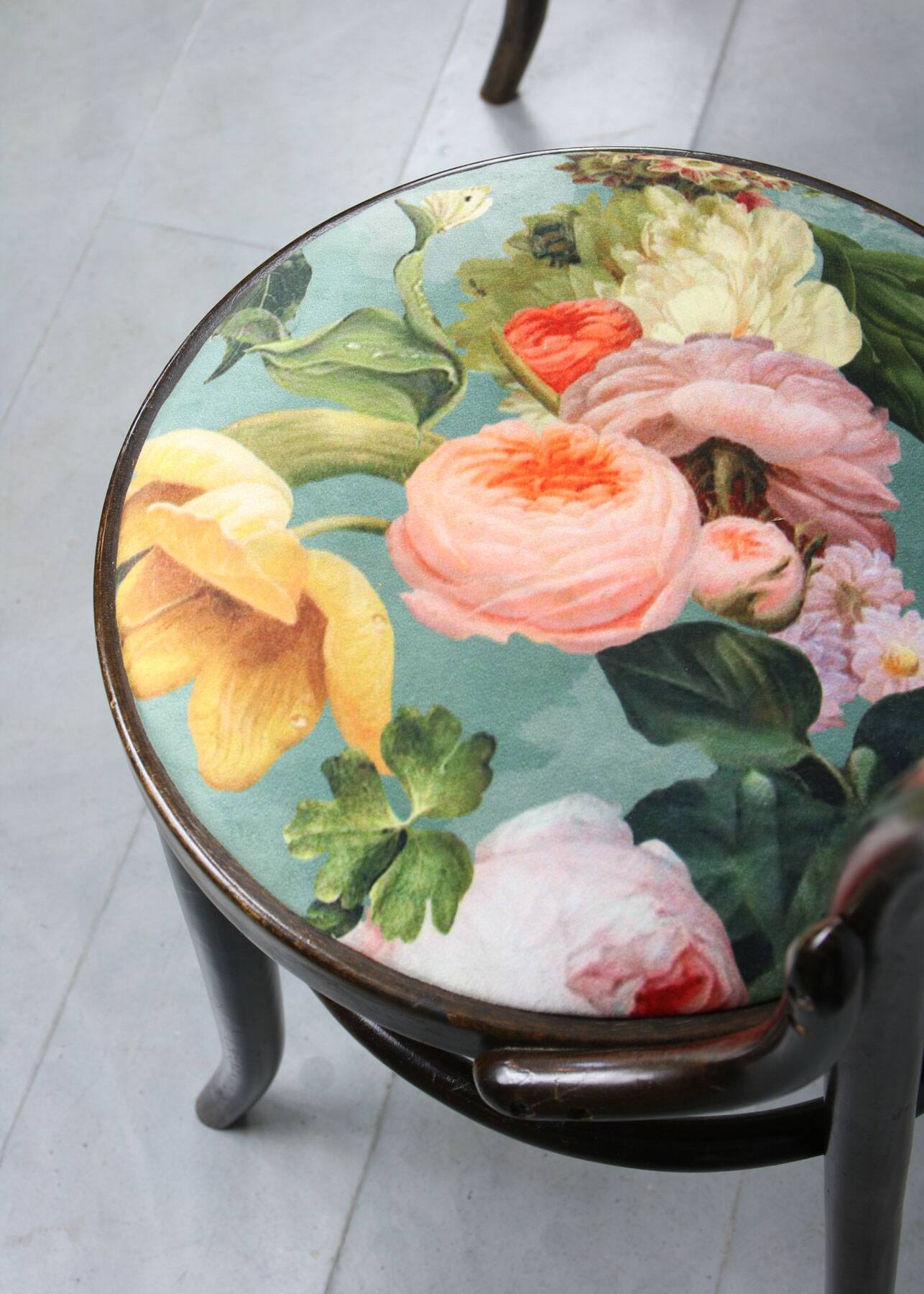 Vintage Velvet No. 18 Dining Chairs by Michael Thonet, Set of 4