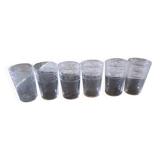 6 Baccarat crystal goblets