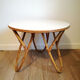 Bamboo and white coffee table