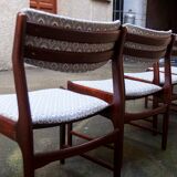 4 restored Scandinavian rosewood chairs