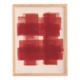 Abstract painting on paper B245 painting signed Eawy