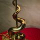 lampe bronze dauphin poseidon angleterre 1910 circa tres bon etat h57x34
