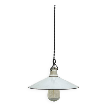 Vintage enameled lamp, 1950s