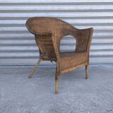 1950s wicker armchair