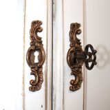 Antique furniture in white and gold wood