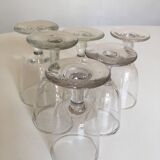 Series of 6 matching 19th walking glasses