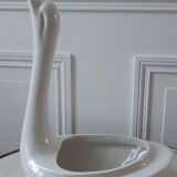 Ceramic swan planter pot cover 50s-60s