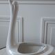 Ceramic swan planter pot cover 50s-60s