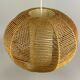 60s 70s lamp lamp ball lamp raffia braid space age design 60s 70s