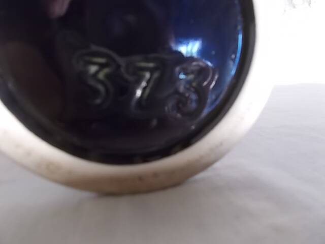 Vintage double neck vase in flamed stoneware