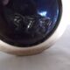Vintage double neck vase in flamed stoneware