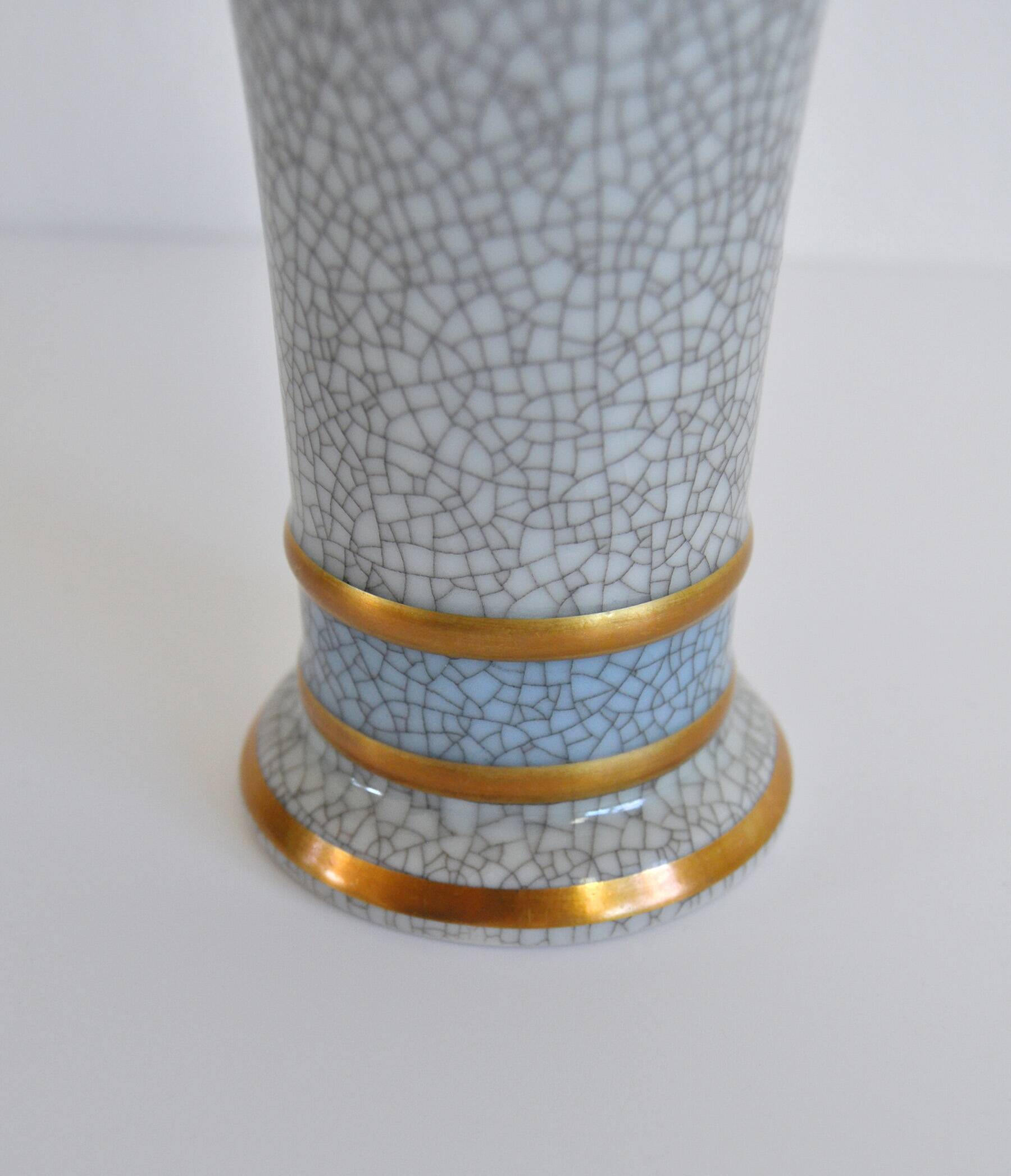 Vase émaillé craquelé Royal Copenhagen, Danemark, années 1950