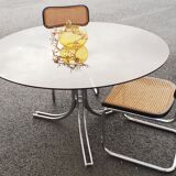 Table en verre vintage