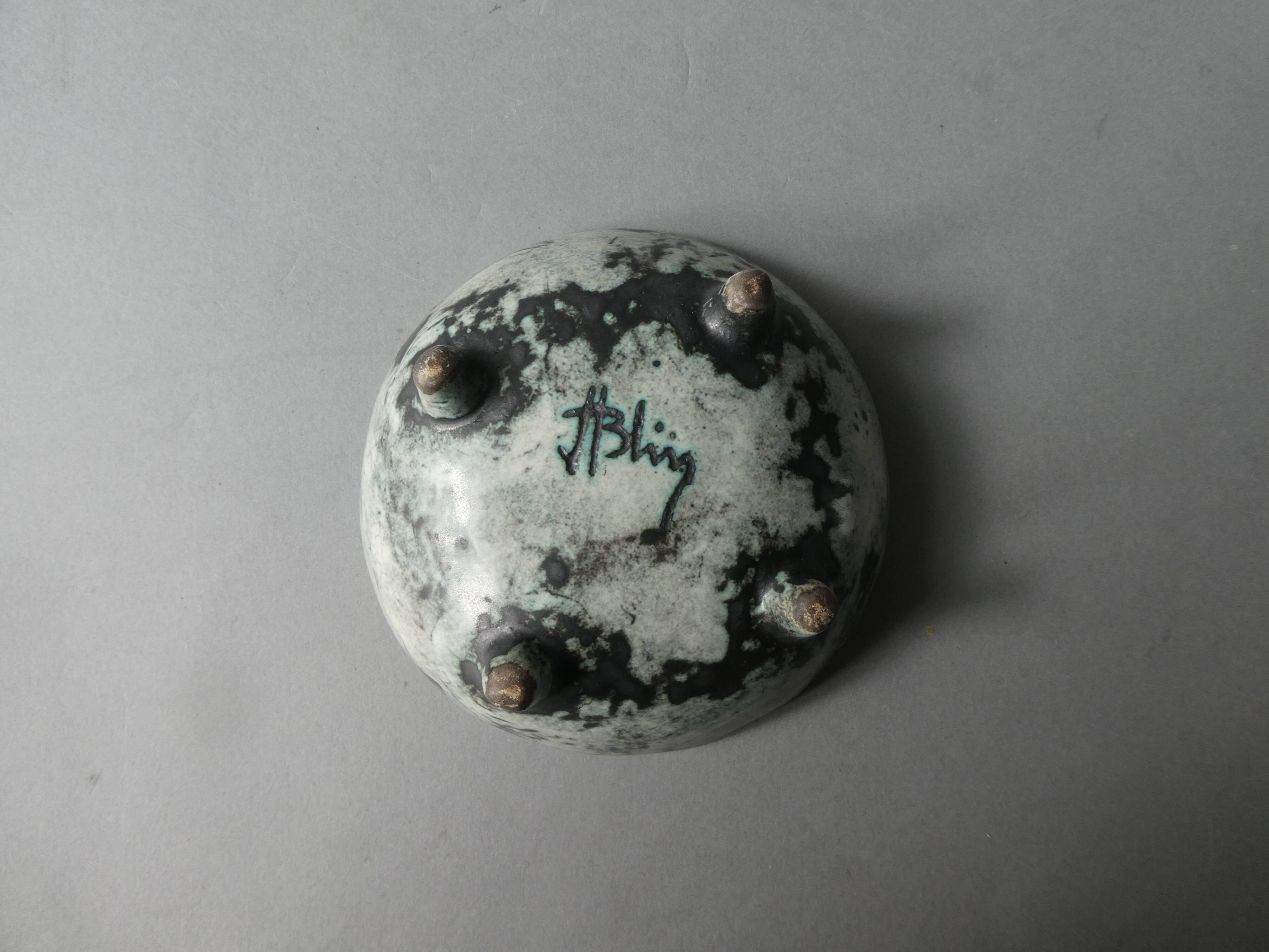 Ceramic bowl signed, Jacques Blin, 1960s