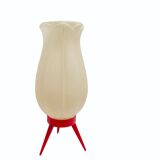 Red tripod table lamp by Hercules 1960s