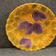6 assiettes en barbotine fruits Sarreguemines
