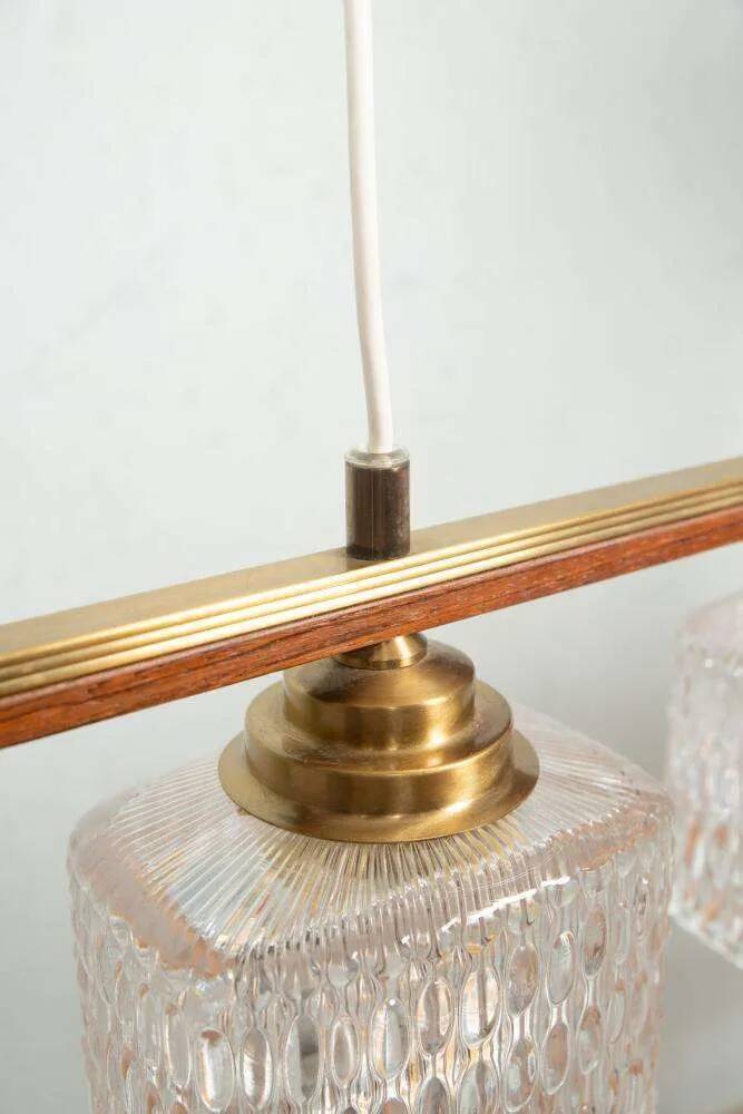 Vintage glass suspension for dining table