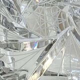 Decorative basket/fruit basket in Beyer cut crystal. Starry/leafy motifs