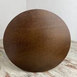 Wooden pedestal table