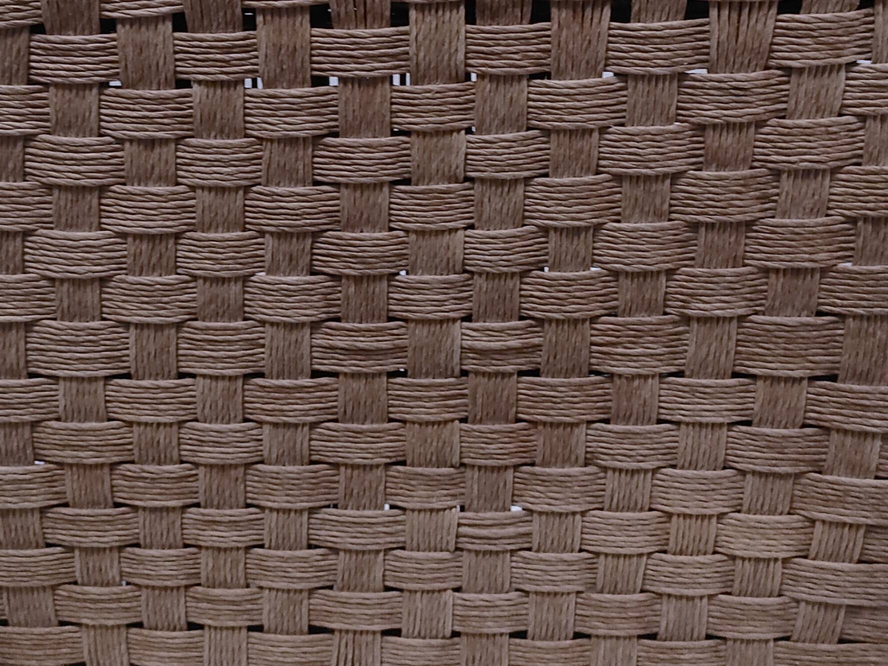 wooden stool with woven plant seat vintage