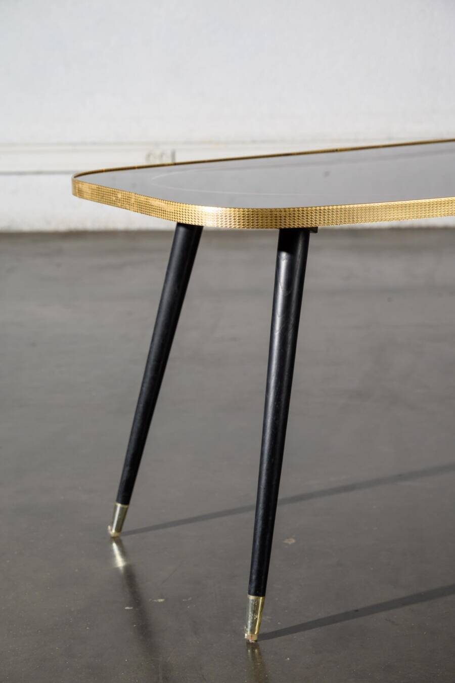 Large vintage screen-printed coffee table