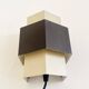 Geometric Curved Wall Lamp By J.J.M. Hoogervorst For Anvia Nederland, The Netherlands 1950S