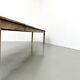 Large XXL farmhouse table in solid pine with 1950s tapered legs.