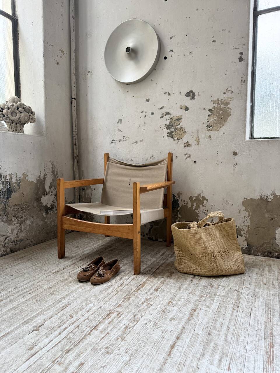 Safari chair in pine by Rold Rastad and Adolf Relling, 1960.
