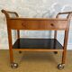Scandinavian modern teak serving cart with drawers, Sweden, 1950s