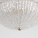 Large Murano Ceiling Lamp in Pink and White Glass, Italy, 1970s
