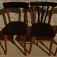 2 chaises Lutherma et 2 chaises Bauman de style en bois
