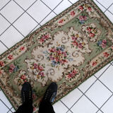 Vintage carpet french soap 69cm x 129cm 1960s