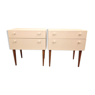Pair of Scandinavian nightstands